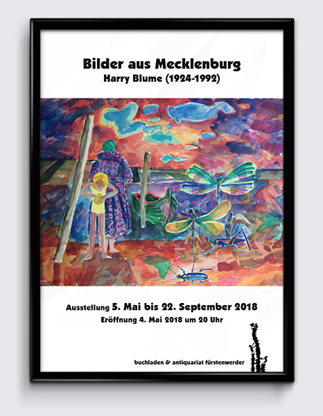 Ausstellungsplakat: Harry Blume